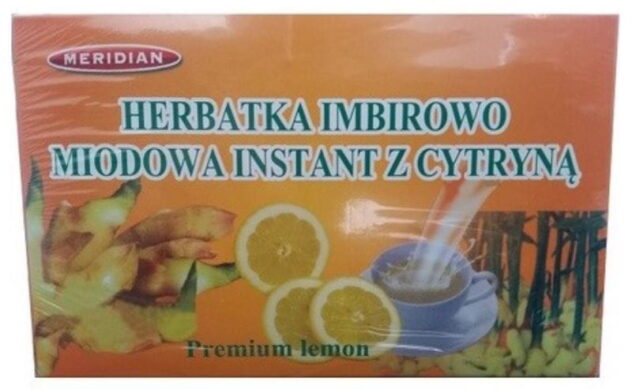 Herbata imbirowo-miodowa instant z cytryną